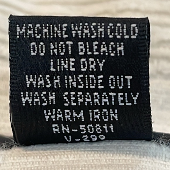 Vintage Anchor Blue Corduroy Shirt Relaxed Oversized jacket cream beige sz L - Picture 11 of 12